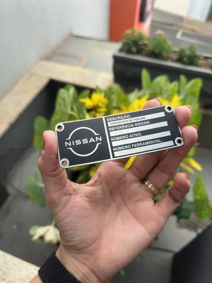 Placa Personalizada em Inox - Impressão Uv