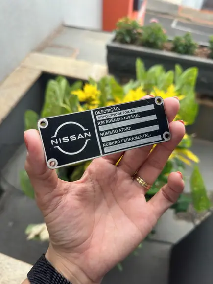 Placa Personalizada em Inox - Impressão Uv