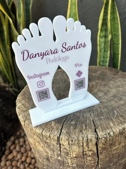 Placa Pix Personalizada 17 - Podóloga
