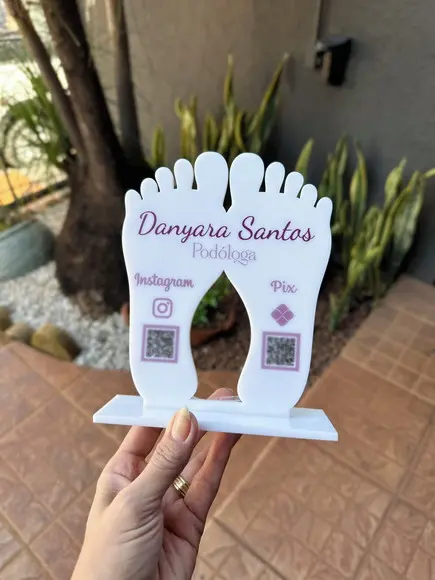 Placa Pix Personalizada 17 - Podóloga
