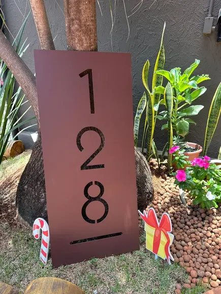 Placa Residencial - Número Casa 90x40
