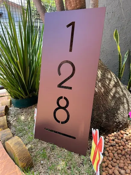 Placa Residencial - Número Casa 90x40
