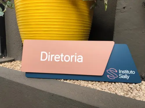 Placas de Identificação de Sala - Modelo Onix