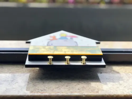 Porta Chave Pequeno Príncipe - Dourado