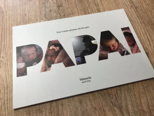 Quadro dia dos pais personalizado