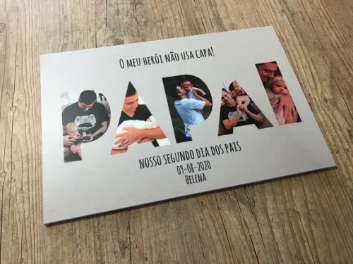 Quadro dia dos pais personalizado