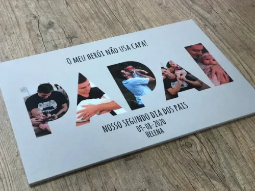 Quadro dia dos pais personalizado