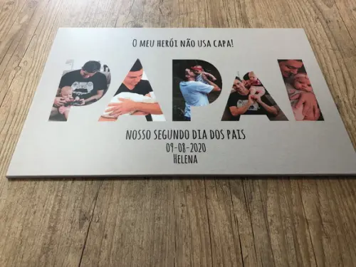 Quadro dia dos pais personalizado