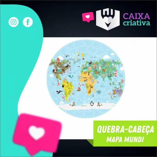 Quebra Cabeça Mapa Mundi