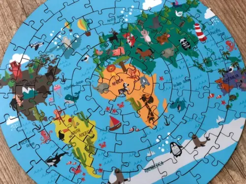 Quebra Cabeça Mapa Mundi