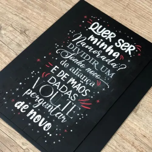 Quebra cabeça Quer ser minha namorada?