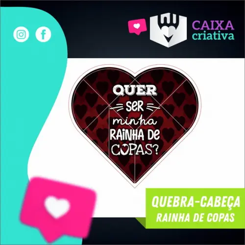 Tangram Quer ser minha rainha de copas