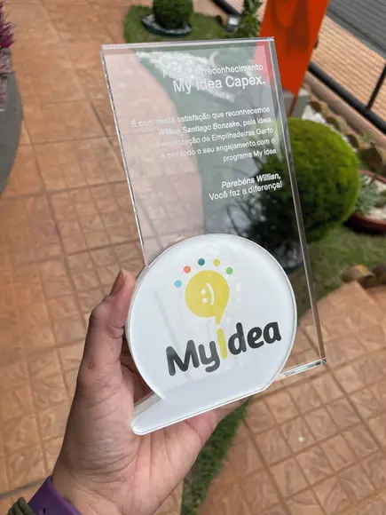 Troféu Homenagem em Acrílico