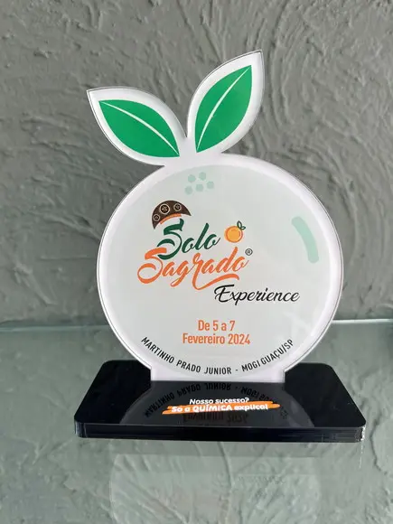 Troféu Homenagem em Acrílico