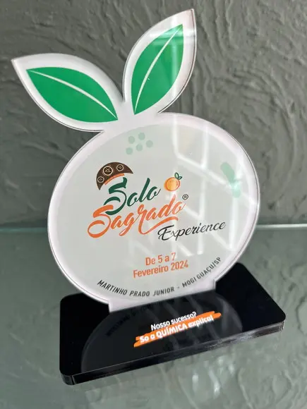Troféu Homenagem em Acrílico
