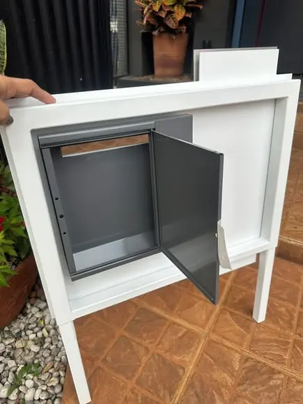 Algarismo Acm + Inox +caixa Correio e Pé para Jardim