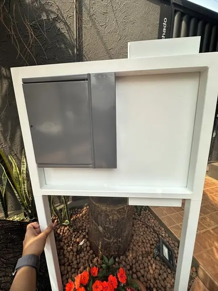 Algarismo Acm + Inox +caixa Correio e Pé para Jardim