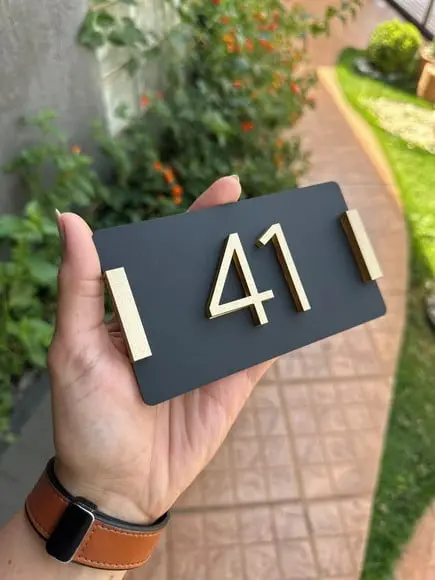 Algarismo Personalizado Apartamento 8x17