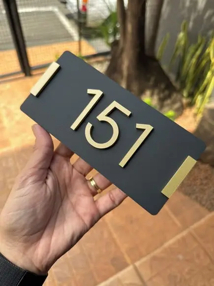 Algarismo Personalizado Apartamento 8x17