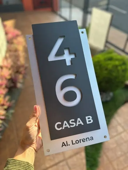 Algarismo Residencial Acm com Acm - 2 Dígitos 20x40