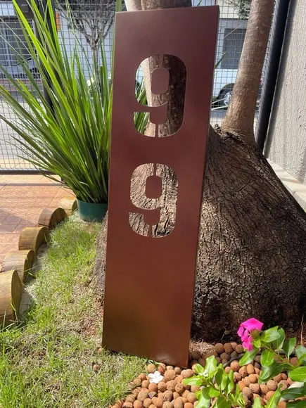 Algarismo Residencial Acm Estruturado - 2 Dígitos 25x90