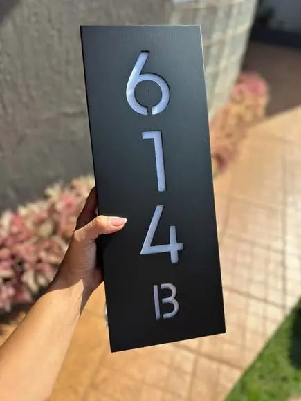 Algarismo Residencial Estruturado com Led - 3 Dígitos 15x40