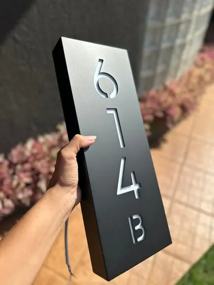 Algarismo Residencial Estruturado com Led - 3 Dígitos 15x40