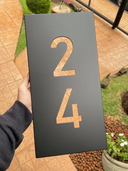 Algarismo Residencial Estruturado Metalon - 2 Dígitos 20x40