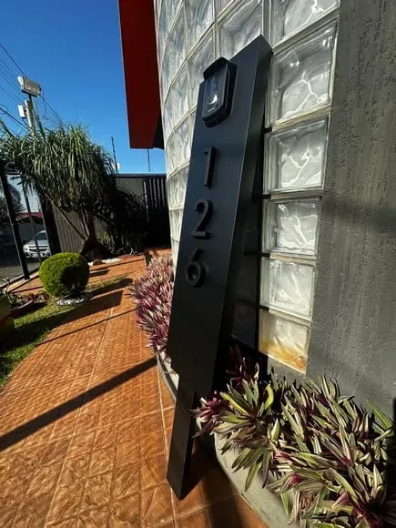Algarismo Residencial para Jardim - Acm e Interfone