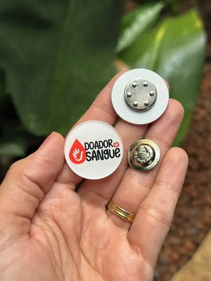 Broche Personalizado Seu Logo Fechamento Ímã