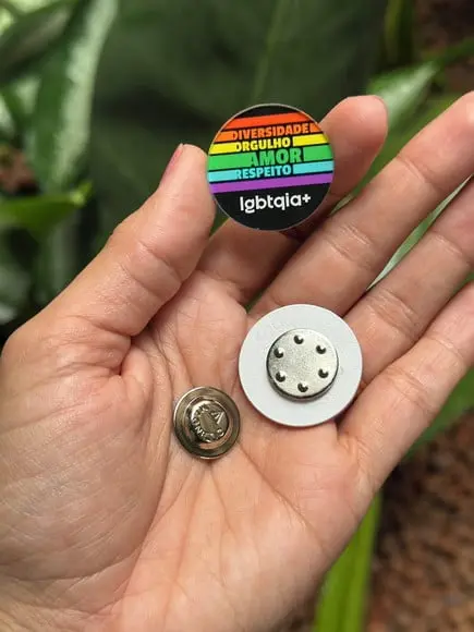 Broche Personalizado Seu Logo Fechamento Ímã