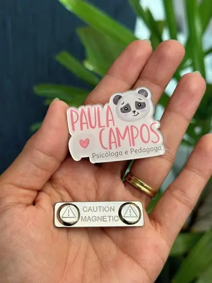 Broche Personalizado Seu Logo Fechamento Ímã