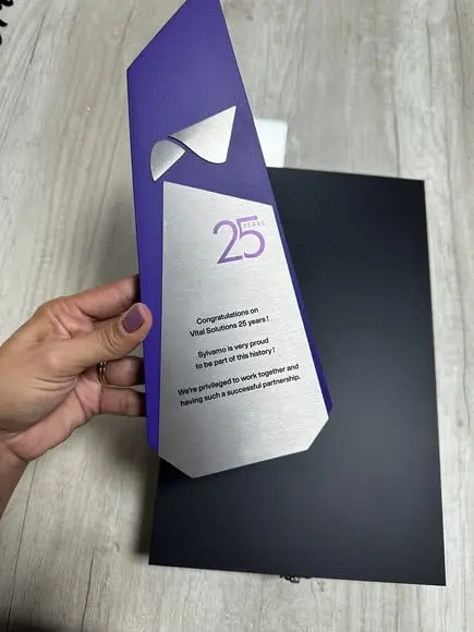 Estojo de Homenagem mdf + Pvc + Inox