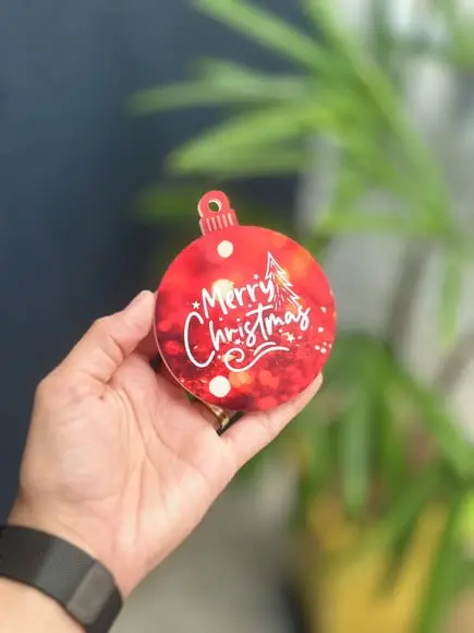 Kit 10 Bolas Enfeite de Natal Personalizado