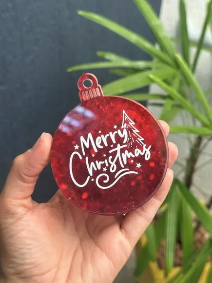 Kit 10 Bolas Enfeite de Natal Personalizado