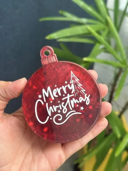 Kit 10 Bolas Enfeite de Natal Personalizado
