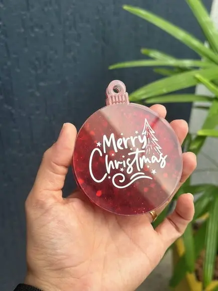 Kit 10 Bolas Enfeite de Natal Personalizado