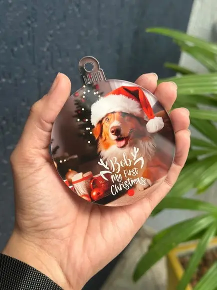 Kit 10 Bolas Enfeite de Natal Personalizado