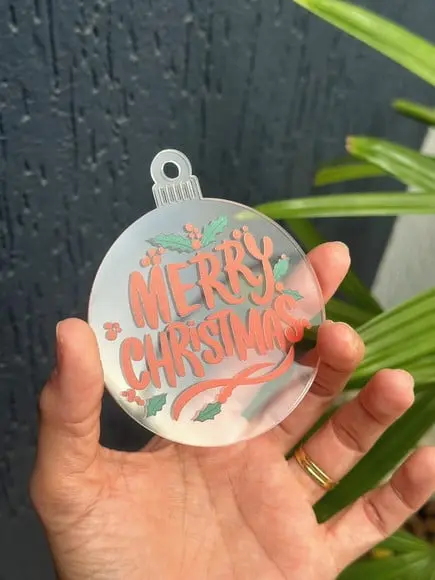 Kit 10 Bolas Enfeite de Natal Personalizado