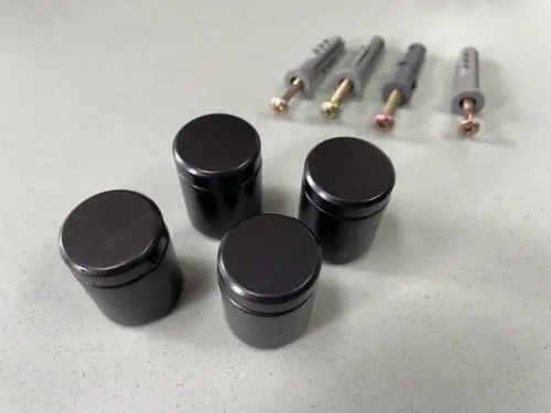 Kit de Parafusos e Prolongadores Preto G - 4 Unidades