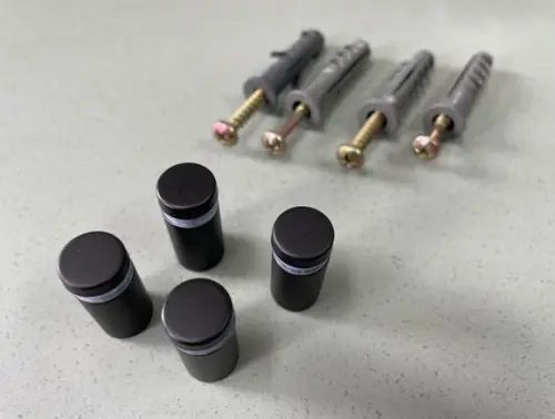 Kit de Parafusos Prolongadores Mini Preto - 4 Unidades