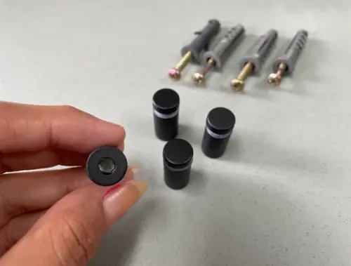 Kit de Parafusos Prolongadores Mini Preto - 4 Unidades