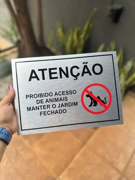 Placa Acm Personalizado - 21x29,7