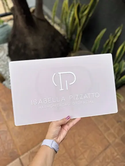 Placa Comércio Acrilico - Efeito Cristal 40x24 Impressão Uv