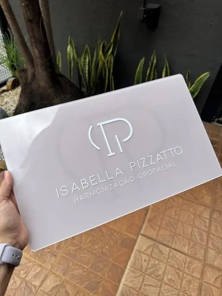 Placa Comércio Acrilico - Efeito Cristal 40x24 Impressão Uv