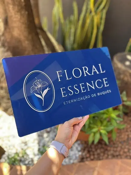 Placa Comércio Acrilico - Efeito Cristal 40x24 Impressão Uv