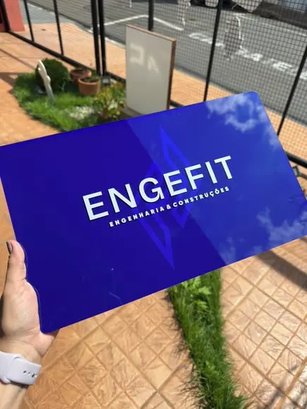 Placa Comércio Acrilico - Efeito Cristal 40x24 Impressão Uv