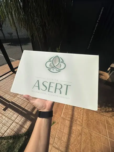 Placa Comércio Acrilico - Efeito Cristal 40x24 Impressão Uv