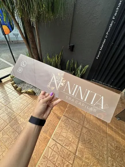 Placa de Comércio - Acrílico 50x12cm