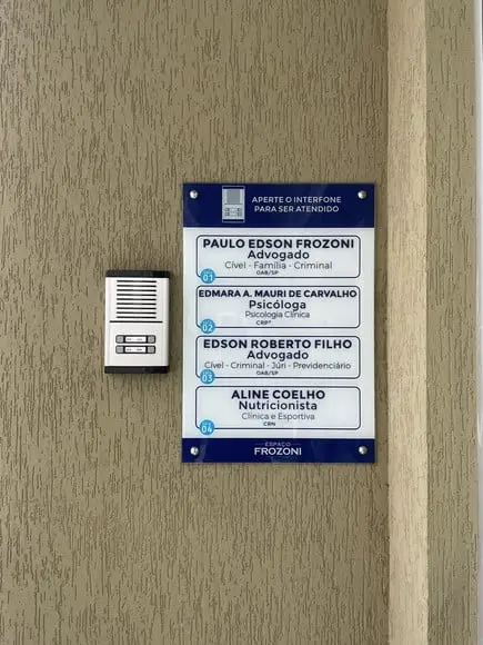 Placa de Comércio - Frente 30x60